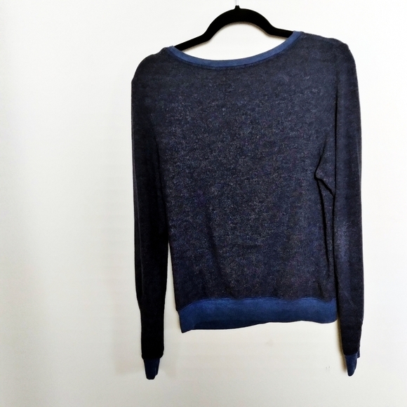 Wildfox I Owe It To Baggy Gray Beach Pullover Sweatshirt Size Xs - Picture 3 of 8